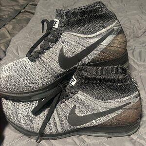 Nike Black and White High-Top Sneakers